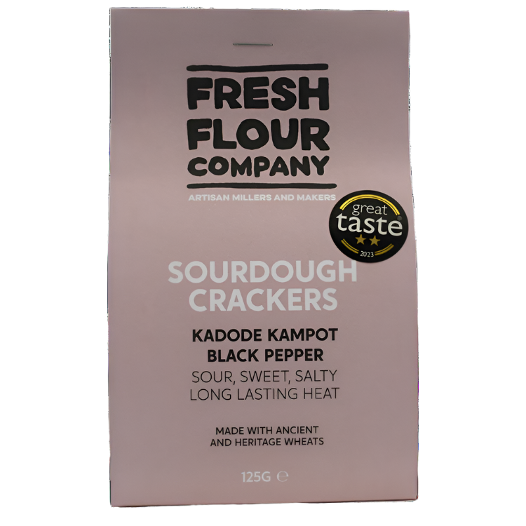 Fresh Flour Company Kadode Kampot Black Pepper Sourdough Crackers