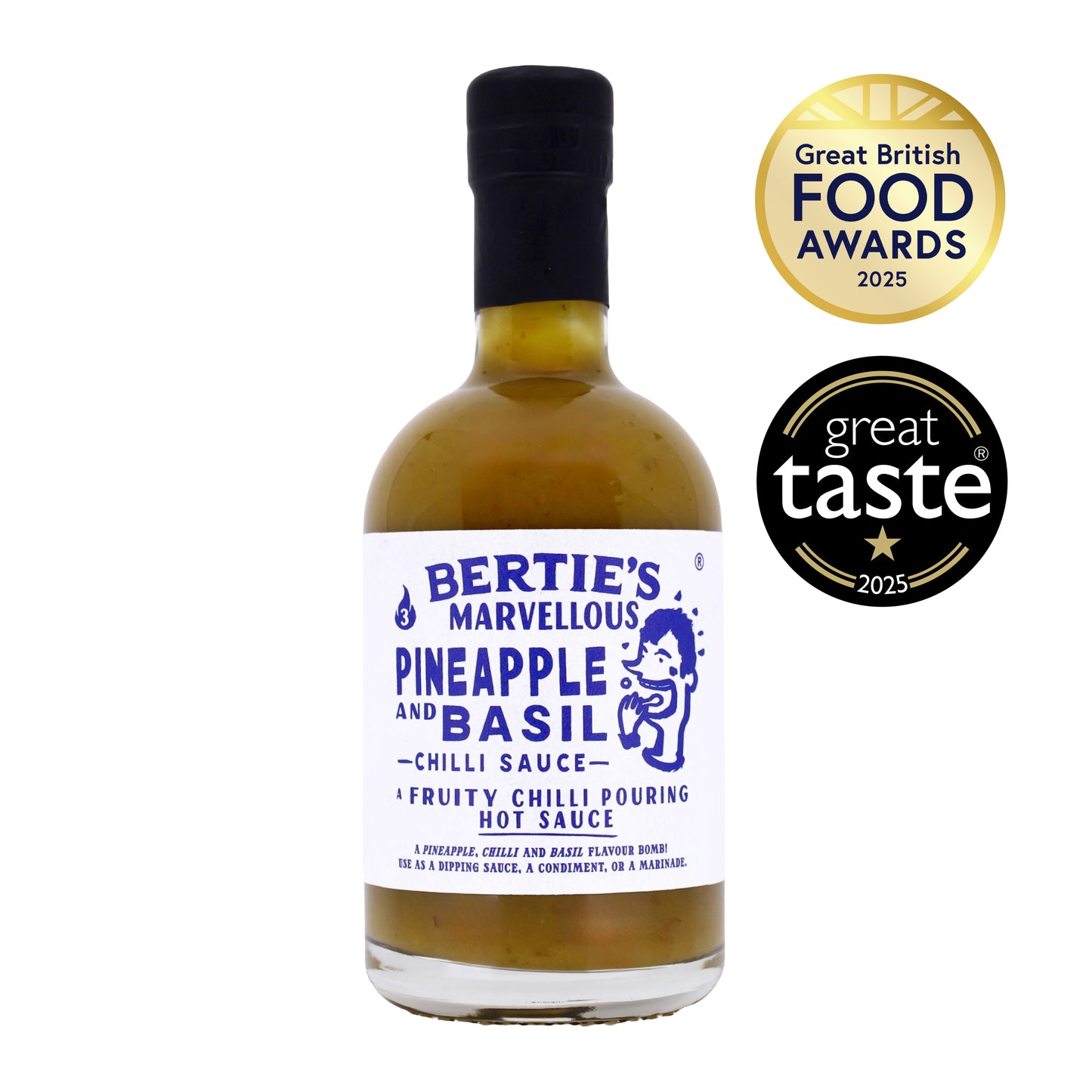 Bertie’s Marvellous Pineapple & Basil Chilli Sauce